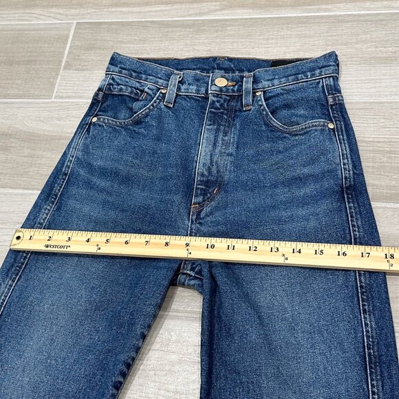 Goldsign Vintage High Rise Cropped Straight Leg Jeans in Hayward Wash Size 24 - Picture 12 of 16